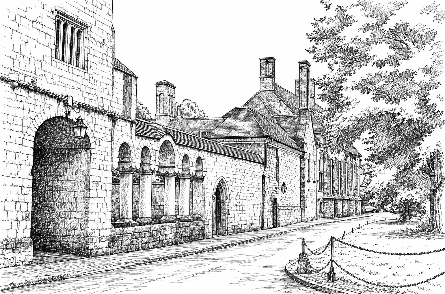 Flint Court — architectural sketch